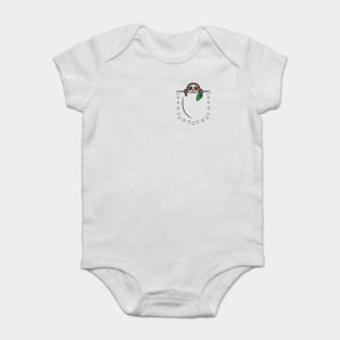 POCKET SLOTH Baby Bodysuit